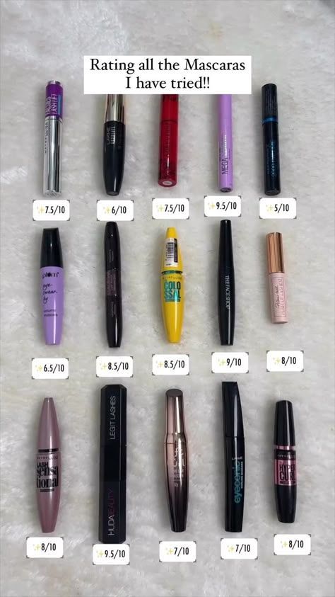 Best Smudge Proof Mascara, Apply Mascara Perfectly, Lipstick Guide, Eyeliner And Mascara, Beginner Makeup Kit, Smudge Proof Mascara, How To Wear Makeup, Mascara Products, Apply Mascara