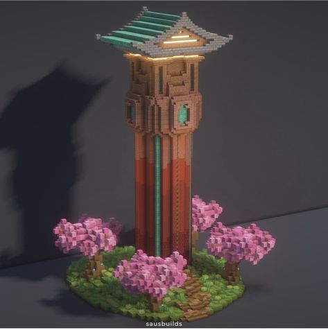 Minecraft Japanese Pathway, Minecraft Japanese Nether Portal, Minecraft Japanese Statue, Japanese Tower Minecraft, Tori Gate Minecraft, Japanese Builds Minecraft, Minecraft Pillar Designs, Minecraft Tower Design, Japanese Entryway