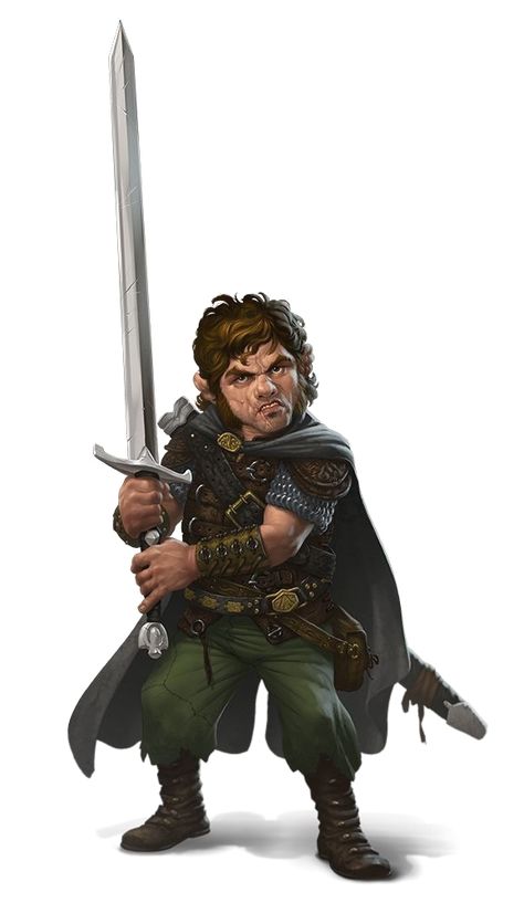 Male Halfling Greatsword Fighter - Pathfinder PFRPG DND D&D 3.5 5E 5th ed d20 fantasy Dnd Halfling, Roll For Initiative, Pathfinder Character, Heroic Fantasy, Top Games, Dungeons Dragons, Fantasy Races, Dungeons And Dragons Characters, Dnd Art