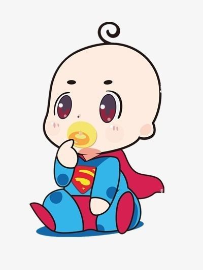 Baby Superman Cartoon, Superman Clipart, Superman Cake Topper, Boy Cartoon Drawing, Superman Cartoon, Chibi Superman, Super Hero Baby, Superman Drawing, Baby Boy Cartoon