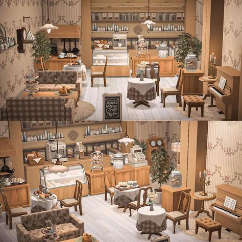 helen 🩰 on Instagram: “welcome to tutu’s cafe 🩰🤍 had so much fun designing this build on hhp which was inspired by one of the cafes i have been to a while ago…” Hhp Restaurant Ideas, Acnh Hhp Restaurant Ideas, Acnh Western, Animal Crossing Coffee, Animal Crossing Cafe, Acnh Interior, Acnh Hhp, Happy Home Paradise, Green Cafe