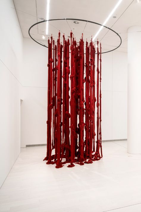 Contemporary Art Installation, German City, Blood Art, Art Jewelry Contemporary, Red Thread, Tate Modern, Museum Of Contemporary Art, Sculpture Installation, Art Textile