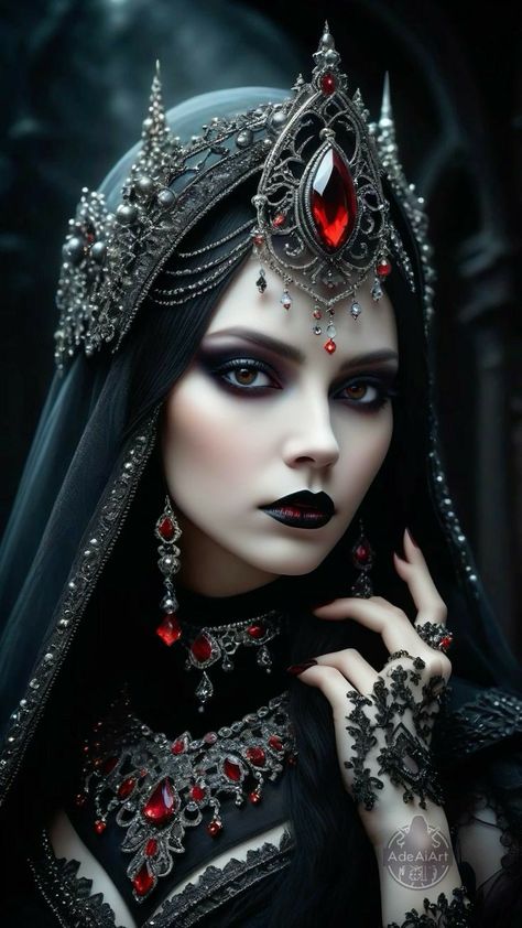 Ancient Vampire, Leather Outfits Women, Steampunk Crafts, Vampire Queen, Angel Warrior, Gothic Fantasy Art, Witch Halloween Costume, Face Jewels, Goth Women