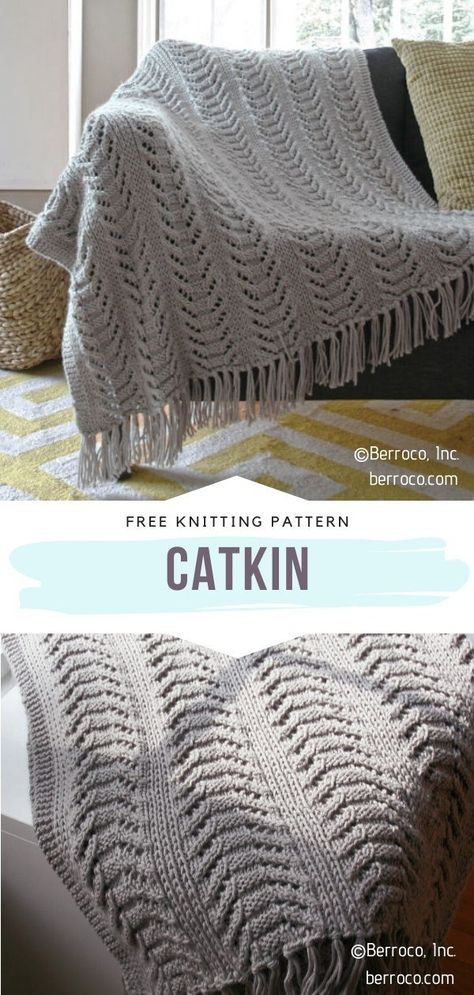 Modern Minimalist Throws with Free Knitting Pattern Knit Afghans Free Pattern, Knit Throw Blanket Pattern Free, Knitting Blanket Patterns, Knit Afghan Patterns Free, Knitted Throw Patterns, Knit Throw Blanket Pattern, Knit Afghan Patterns, Knitted Decor, Wool Patterns