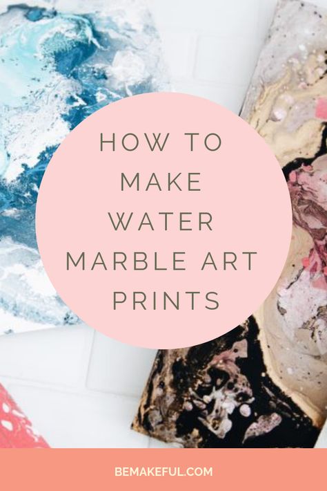 How To Water Marble, Water Marble Art, Water Marbling Art, How To Water Marble With Acrylic Paint, Water Marbling Acrylic Paint, Marble Paper Art, Marbled Painting, Marble Effect Paint, Paint Marbling