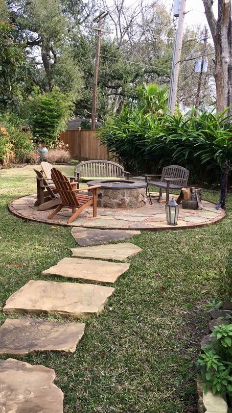 Paverstone Patio Ideas, Backyard Redesign, English Street, Diy Backyard Patio, Outdoor Fire Pit Designs, Barndominium Plans, Fire Pit Landscaping, Walkway Ideas, Front Walkway