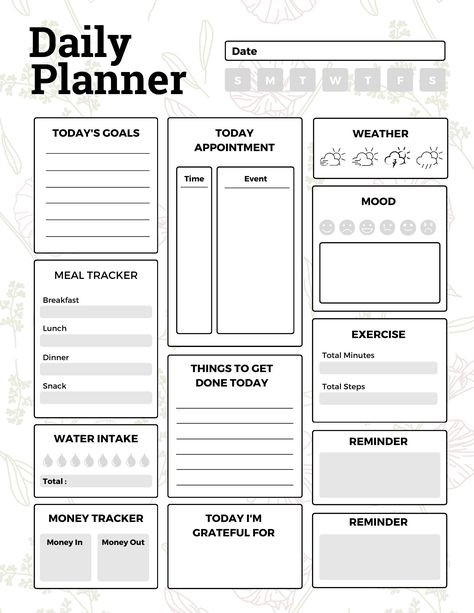 Streamline your daily routines and amplify productivity with our downloadable daily planner. This thoughtfully designed digital tool empowers you to take charge of your day, offering structured planning sections for tasks, goals, and priorities. Seamlessly accessible, it provides a user-friendly interface that simplifies organization, allowing you to track progress and accomplishments effortlessly. Elevate your daily experience with a planner that not only keeps you on track but also inspires a sense of purpose, making each day an opportunity for success and fulfillment. This is an instant digital download. Print copies or use them on your device daily to become your best version of yourself! Everyday To Do List Template, Day Planning Ideas, Productivity Planner Template, Daily Planning Ideas, Planing Day, Planner Ideas Aesthetic, Day Planner Ideas, To Do List Minimalist, Daily Planner Ideas