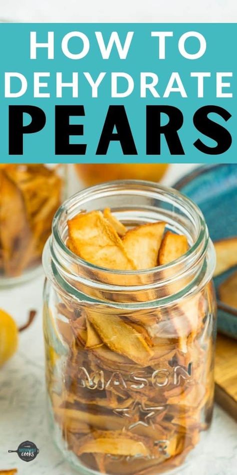 Dehydrate Pears, Drying Fruit, Dehydrator Recipes Fruit, Dried Pears, Dehydrated Apples, Preserving Recipes, Dehydrated Vegetables, Confort Food, Food Dehydrator