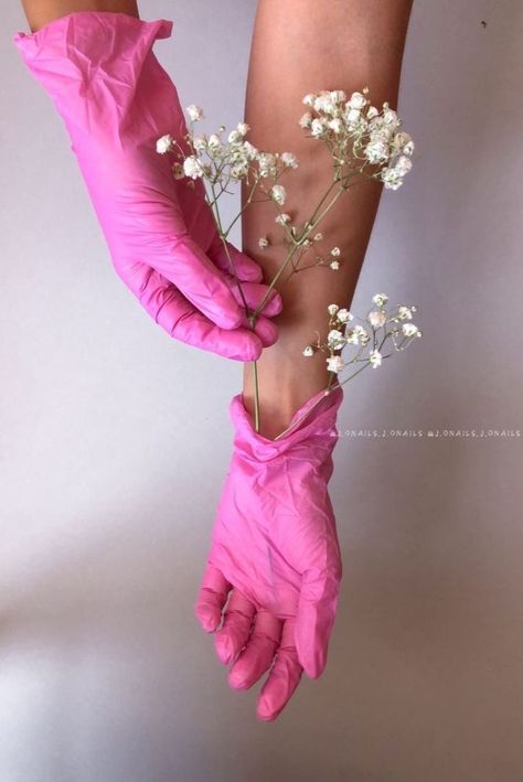 Waxing Photography, Scrubs Fashion, Medical Scrubs Fashion, Instagram Brows, Dental Photography, Salon Pictures, Pink Gloves, Nail Salon Design, Nail Logo