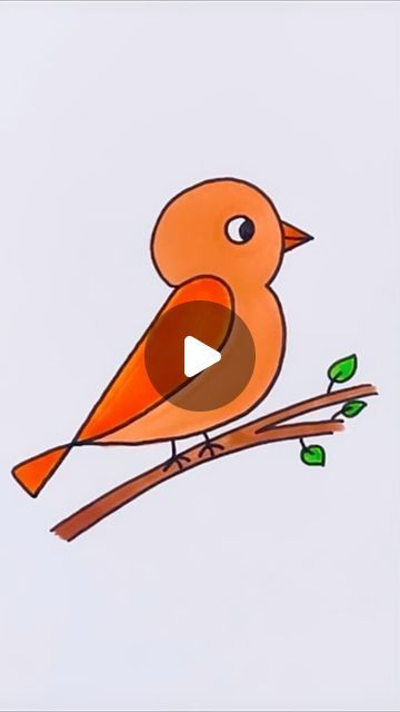 Creative Drawing for kids on Instagram: "Learn how to draw sparrow bird using number 123 #reels #draw #drawing #art" Cute Drawings And Easy, Drawing A Bird Easy, Easy Sparrow Drawing, Drawing Ideas Easy Birds, How To Draw Sparrow, Easy Bird Drawing For Kids, How To Draw A Bird Easy, Birds Drawing Easy For Kids, Birds Easy Drawing