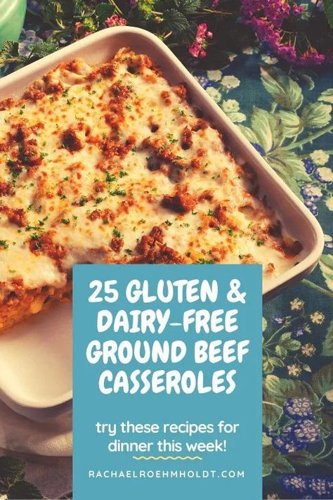 Looking for some gluten-free dairy-free ground beef casserole recipes? Find Mexican casseroles, Shepherd's pie, and hamburger casseroles in this post. Gf Df Beef Recipes, Recipes With Ground Beef Dairy Free, Beef Recipes Gluten Free Dairy Free, Gf Df Casseroles, Dairy Free Casseroles Ground Beef, Gluten Free Ground Beef Casserole Recipes, Non Dairy Ground Beef Recipes, Non Dairy Casseroles, Gf Df Casserole Recipes