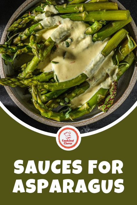 These sauces for asparagus offer a wide range of flavors to complement the delicate taste of the famous veggie, from rich and buttery to tangy and sweet. Asparagus Dipping Sauce, Spring Asparagus With Creamy Mustard Sauce, Asparagus Sauce, Plum Sauce Recipe, Best Sauces, Blanch Asparagus, White Wine Butter Sauce, Lemon Pepper Sauce, Roasted Garlic Aioli