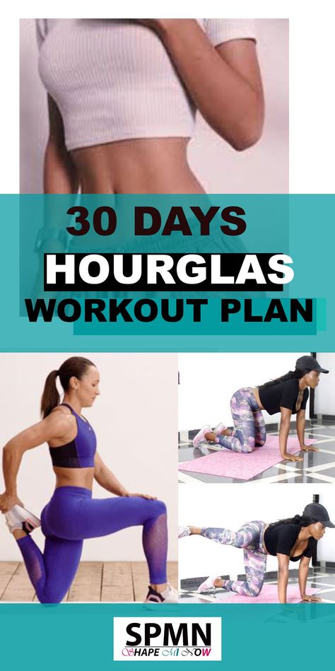 30 Day Hourglass Figure Workout at Home Free Program – Shape Mi Now- Health & Fitness, Clothing & Shapewear Store Wide Hip Workouts, Bigger Thigh Workout, Waist Training Workout, Figure Workout, Hourglass Figure Workout, Hourglass Workout, Love Handle Workout, Abs Workout Video, Body Workout At Home