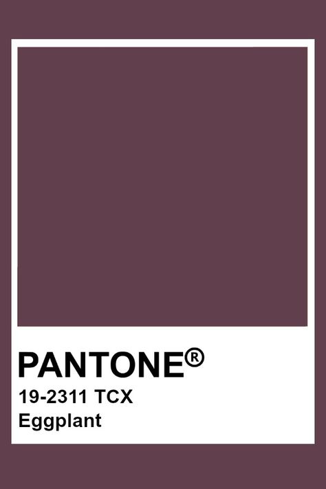 Pantone Eggplant Pantone Tcx, Color Of The Year 2022, Pantone Color Chart, Pantone Swatches, Pantone Palette, Pantone Colour Palettes, Grape Color, Universal Language, Purple Wine