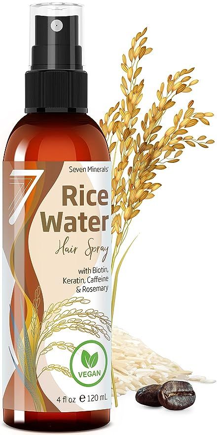 Greasy Rice, Rice Water For Hair Growth, Rice Water For Hair, Water Hair Growth, Fermented Rice Water, Softer Hair, Fermented Rice, Organic Aloe Vera Gel, Hair Growth Spray