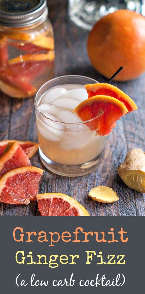 Keto Alcohol Drinks, Low Carb Alcoholic Drinks, Fireball Drinks, Keto Alcohol, Ginger Fizz, Low Carb Cocktails, Fun Drinks Alcohol, Keto Baking, Keto Cocktails