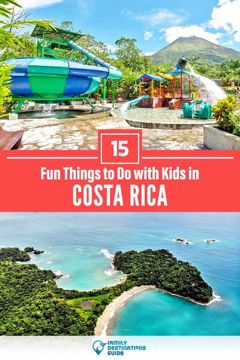 Costa Rica with Kids: 15 Fun Things to Do (Family Friendly Activities!) Coata Rica, Costa Rica Activities, Costa Rico, Cost Rica, Costa Rica With Kids, Arenal Costa Rica, Love Vacation, Costa Rica Travel Guide, Costa Rica Resorts