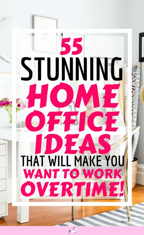 55 Small Home Office Ideas That Will Make You Want To Work Overtime | The Mummy Front Small Home Office Ideas, Work Office Decor, Small Home Offices, Home Office Ideas, Office Layout, Office Makeover, Small Home Office, Work From Home Tips, Home Office Setup