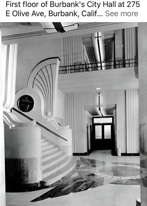 Art Deco Buildings Architecture, Art Deco Lobby, 1920s Architecture, Artdeco Interiors, Hollywood Art Deco, Art Deco House, Art Deco Living, Hollywood Art, Art Deco Interiors