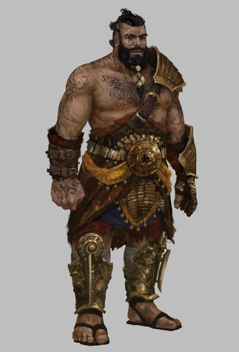 Giant Ottoman, Desert Races Dnd, Desert Barbarian, Giants Dnd 5e, Desert Ranger Dnd, Desert Giant Fantasy Art, D&d Desert Character, Barbarian Dnd, Old Hag