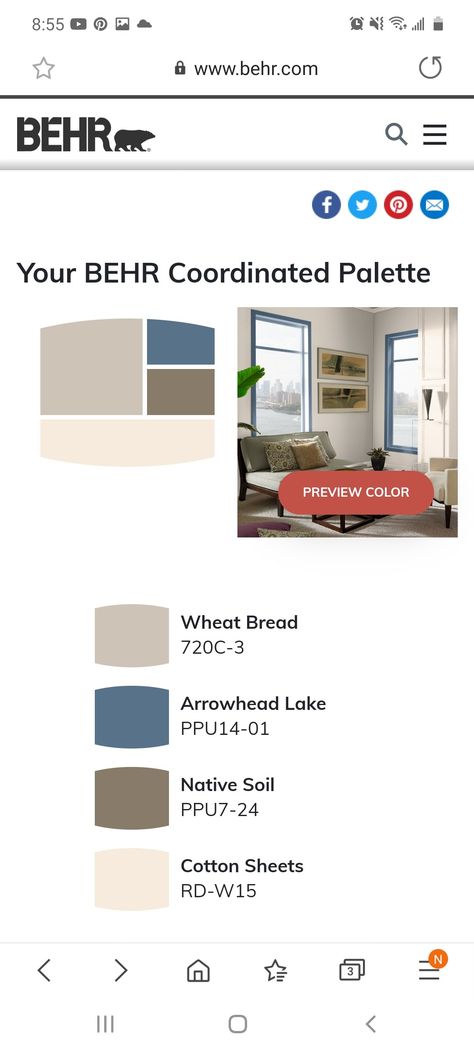 Behr Wheat Bread Palette, Cotton Sheets Behr Paint, Behr Wheat Bread, Mudroom Laundry Room, Behr Paint, Farm Design, Wheat Bread, Laundry Mud Room, Cotton Sheets