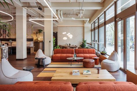 4 Breathtaking Hotels Rooted In Community Connection Rotterdam Hotel, Spanish Farmhouse, Stucco Walls, Vernacular Architecture, Community Space, Terrazzo Flooring, Adaptive Reuse, House Inside, Design Jobs