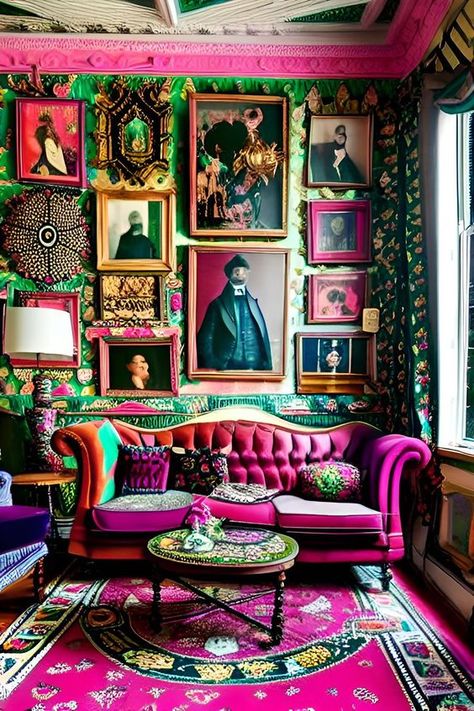 Embrace the Awe-inspiring World of Maximalist Interiors: Excess, Vibrancy, and Extravagance Await! Living Room Designs India, Maximalist Interior Design, Cabin Room, Funky Living Rooms, Living Room Boho, Cabin Living Room, Maximalist Interior, Maximalist Home, Decor Eclectic