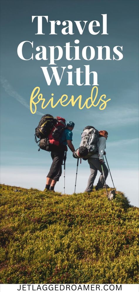 Group of friends traveling together, sharing laughs and creating memories. Ideal for friend travel captions and best friend travel pictures to capture their journey and adventure with these perfect travel with best friend captions. Best Friend Travel Quotes, Travel Buddy Quotes, Adventure With Friends Quotes, Travel Instagram Captions, Best Friend Travel, Adventure With Friends, Vacation With Friends, Friend Trip, Trip Quotes