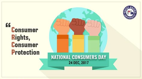 #NationalConsumerDay Ensure your rights as a consumer and never compromise on the two important aspects; quality and quantity. Know the consumer rights because consumer rights are consumer's protection. Jago grahak Jago...!!!  #RayatBahraUniversity #RBU Jago Grahak Jago Poster, Consumer Protection Slogans, Consumer Rights Images, Consumer Awareness, Economics Project, Consumer Rights, Book Art Projects, School Board Decoration, Awareness Poster