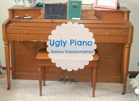 Antique Piano Decor, Piano In Foyer, Piano Transformation, Refinish Piano, Piano Room Decor, Painted Pianos, Piano Decor, Staining Furniture, Old Pianos