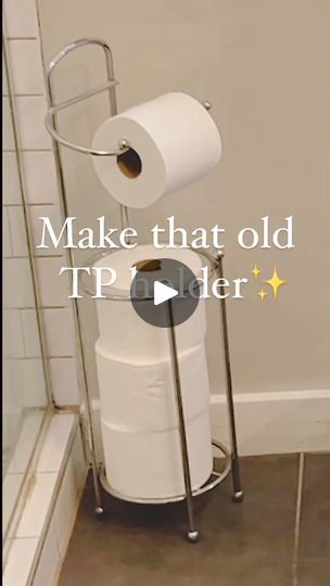 2.7M views · 63K reactions | HERE👇🏽I made this little jute rope toilet paper holder 3 months ago and I still love it so much! After priming and painting (think 5 minute paint job with spray paint) my cheap old toilet paper holder, I wrapped it with rope until it created a little jute basket for the toilet paper to sit in. I’m obsessed and, yes, it fits my mega rolls! I’ll post the steps and supply links in the comments (links earn commissions)⤵️ #toiletpaperholder #easydiy #easydiyhomedecor #bathroomdecorideas #bathroomdecor | Shelly Chic Boutique | Shelly Chic Boutique · Original audio Rope Toilet Paper Holder, Old Toilet, Rope Projects, Bathroom Hacks, Jute Basket, Moms Crafts, Home Decor Hacks, Recycled Projects, Easy Craft Projects