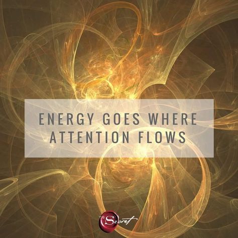 The more you have something on your mind, the more it is going to happen. With The Secret 10th Anniversary you can find great ways to focus… Energy Goes Where Attention Flows, Flow Quotes, Ways To Focus, Healing Quotes Spiritual, 5am Club, Healing Affirmations, I Am Affirmations, Manifestation Law Of Attraction, Law Of Attraction Affirmations