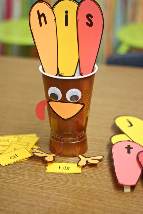 Turkey Kindergarten, November Teaching Ideas, Sight Word Activity, November Classroom, Turkey Activity, Differentiated Kindergarten, Thanksgiving Classroom, November Activities, Learning Sight Words