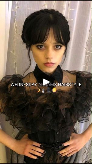 4.8M views · 126K reactions | HALLOWEEN WEDNESDAY ADDAMS 🕷️🕸️ #coiffure #cheveuxlongs #hairstyle #halfuphalfdownhairstyle #tresses #braids #halfuphalfdown #braidhack #longhair #HairStyle #healthyhair #hairstyles #HairGoals #hairstyling #hair #hairinspo #braids #Braids #braidstyles #cheveux  #hairhack  #hairtutorial #Hairstylesideas #Halloween #Halloween2024  #halloweencostume #halloweenhair #halloweenhairstyles #wednesdayadams #jennaortega | poppy_hairstyles How To Do Wednesday Addams Hair, Wednesday Dance Hairstyle, Wednesday Addams Bangs Tutorial, How To Do Wednesday Addams Dance Hair, Wednesday Addams Dance Hair, Wednesday Addams Hairstyle, Wednesday Addams Hair, Wednesday Hair, Wednesday Hairstyles