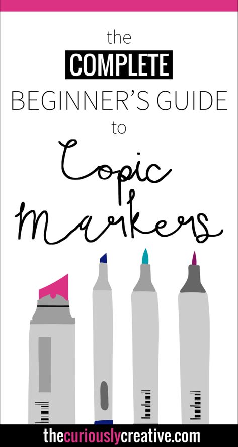 The Complete Beginner's Guide to Copic Markers - The Curiously Creative Copic Markers Tutorial, Inkscape Tutorials, Copic Pens, Copic Marker Art, Crayola Markers, Copic Art, Art Markers, Coloring Tips, Art Medium