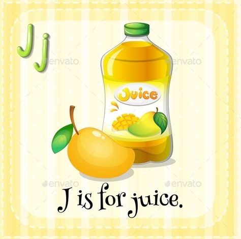 J For Juice, J Is For Juice, English For Kindergarten, Classroom Printables, Alphabet For Kids, Spelling Words, School Signs, Design Grafico, Conceptual Design