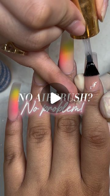 The Nail Fairy🧚‍♀️ on Instagram: "Airbrush but w/ Matte topcoat & colored acrylic🔓✨……

-
-
-
-
-
-
-
-
#airbrush #airbrushnails #reels #tiktok #fyp #explore #explorepage #nailhacks #ombrenails #curvednails #nailpiercing #nailart #nailartist #longnails #taperedsquarenails #squarenails #nailtutorial #nailarttutorial #blingnails" Airbrush Nails Tutorial, Summer Airbrush Nails, How To Airbrush Nails, 90s Airbrush Nails, Air Brush Nails Art, Neon Airbrush Nails, Airbrush Art Nails, Airbrushed Nails, Airbrush Nails Designs