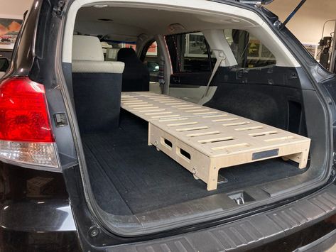 TrunkMate: SUV Bed Platform Suv Bed, Suv Camping, Wagon Cars, Bed Platform, Car Bed, Camping Bed, Folding Beds, Camper Conversion, Kitchens And Bedrooms