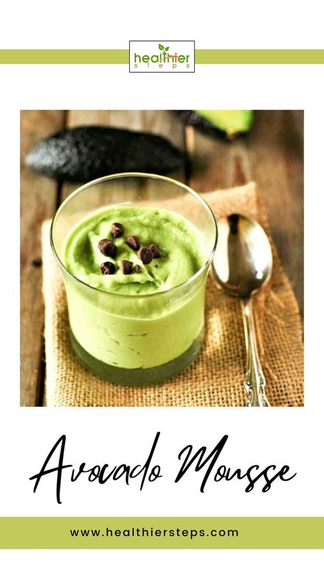 Avocado Mousse | Avocado Mousse Recipe Avocado Parfait, French Chocolate Mousse Recipe, French Chocolate Mousse, Avocado Mousse Recipe, Cucumber Avocado Salad, Sandwich Sauces, Healthy Avocado, Avocado Mousse, Avocado Chocolate Mousse