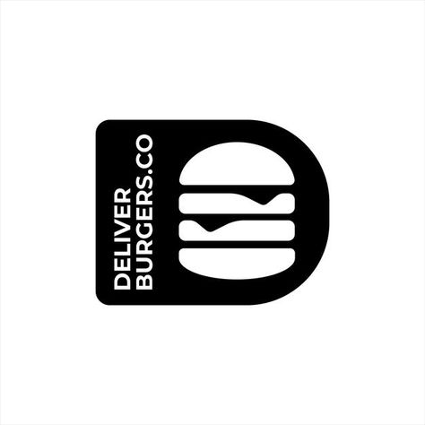 Burger Restaurant Logo Design, Burger Logo Branding, Burger Logo Ideas, Restaurant Logo Design Ideas Simple, Burger Restaurant Logo, Logo Food Design, Fast Food Logo Design, Food Business Logo, Food Silhouette