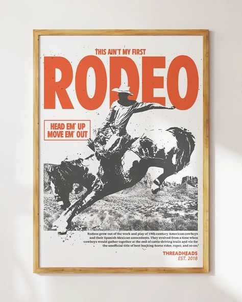 Rodeo Art, Rodeo Poster, Horror Cartoon, My First Rodeo, First Rodeo, Geek Games, King Of Hearts, Western Design, Funny Films