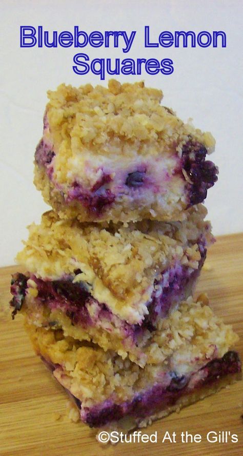 Blueberry Lemon Squares Wet Burrito Recipes, Blueberry Squares, Lemon Squares Recipe, Dessert Squares, Lemon Squares, Square Recipes, Burritos Recipe, Sweet Lemon, Lemon Rind