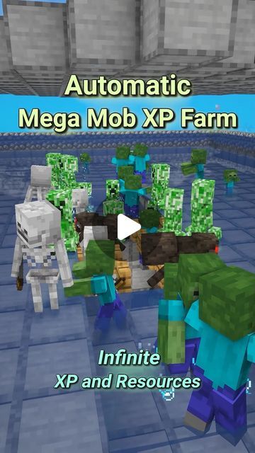 kwyseurr on Instagram: "Automatic Mega Mob XP Farm

#reel #minecraft" Mob Farm Minecraft, Minecraft Xp Farm, Minecraft Mob Farm, Xp Farm Minecraft, Minecraft Automatic Farm, Minecraft Farm, Minecraft Mobs, Anime Funny, Minecraft