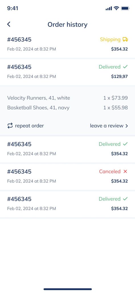 StepHub - Shoes Store Mobile App XD UI Template Order History Ui Mobile, App Sketch, Sketch App, Mobile Ui Design, Admin Panel, Shoes Store, Web Themes, App Ui Design, Mobile Ui