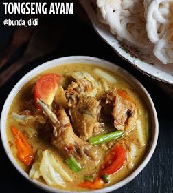 Diah Didi's Kitchen: Tongseng Ayam Cooking Tutorials, Wonton Soup, Thai Red Curry, Indonesia, Meat, Chicken, Ethnic Recipes