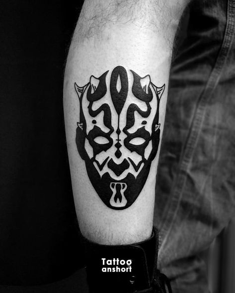 Darth Maul Tattoo, Tattoo Designs Unique, Tattoo Designs Drawings, Men Sketch, Women Small Tattoos, Nerdy Tattoos, Band Tattoos, Forearm Band Tattoos, Movie Tattoos