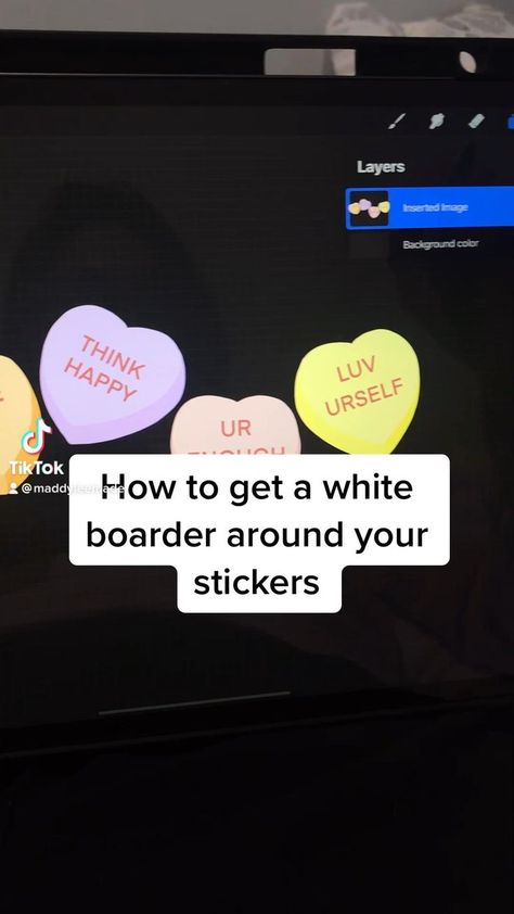 Diy Procreate Stickers, Sticker Background Procreate, How To Print Stickers From Procreate, How To Write On Procreate, How To Outline Stickers On Procreate, How To Make Stickers Procreate, How To Draw Stickers On Procreate, Create Stickers In Procreate, Making Stickers On Procreate