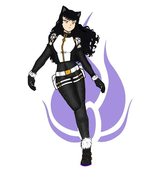 Rwby Redesigns, Yang Fanart, Rwby Blake, Blake Belladonna, Rwby Fanart, Rwby Anime, Least Favorite, Animation Series, Rwby