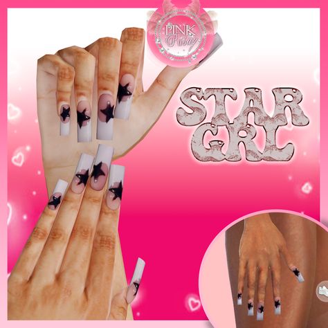 ..//**✰STARGRL SET✰**// | Pinkpusay on Patreon Sims 4 Nails, San Myshuno, Sims 4 Tsr, Sims Baby, Sims 4 Cas Mods, The Sims 4 Pc, The Sims 4 Packs, Sims 4 Cc Makeup, Sims 4 Game Mods