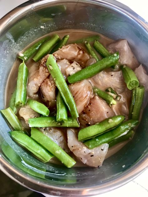 Itaki Recipes, Chicken With Green Beans, Chicken Green Beans, Food Equipment, Steamer Recipes, Food Swap, Lunch Box Recipes, The Chicken, Cooker Recipes